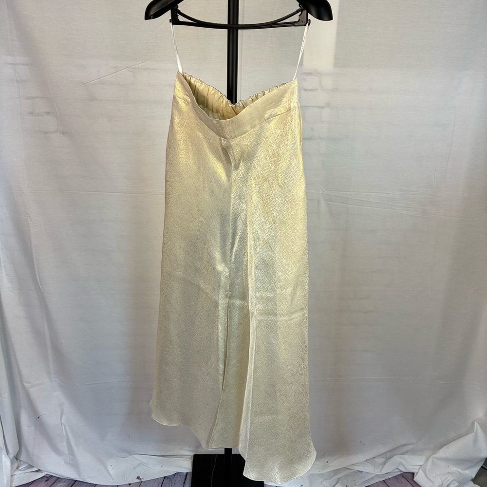 NWT Ginger & Smart Luna Skirt in Light Gold Shimmer 10